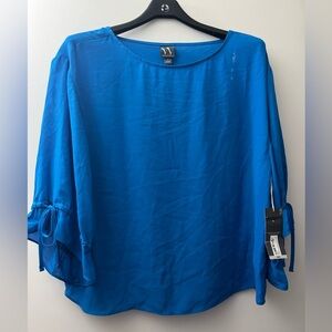 Worthington Blue Boxy Blouse
